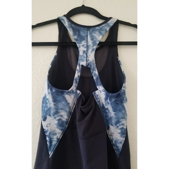 Lululemon Athletic Mesh With Me Tank Top Navy Blue Lake - Picture 13 of 16